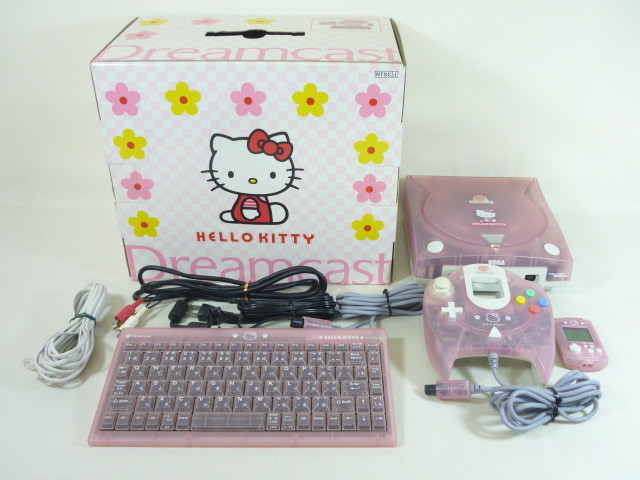 Компьютер hello kitty. Dreamcast hello Kitty. Сега Хэллоу Китти. Игровая приставка Хелло Китти. Компьютер с Хеллоу Китти.